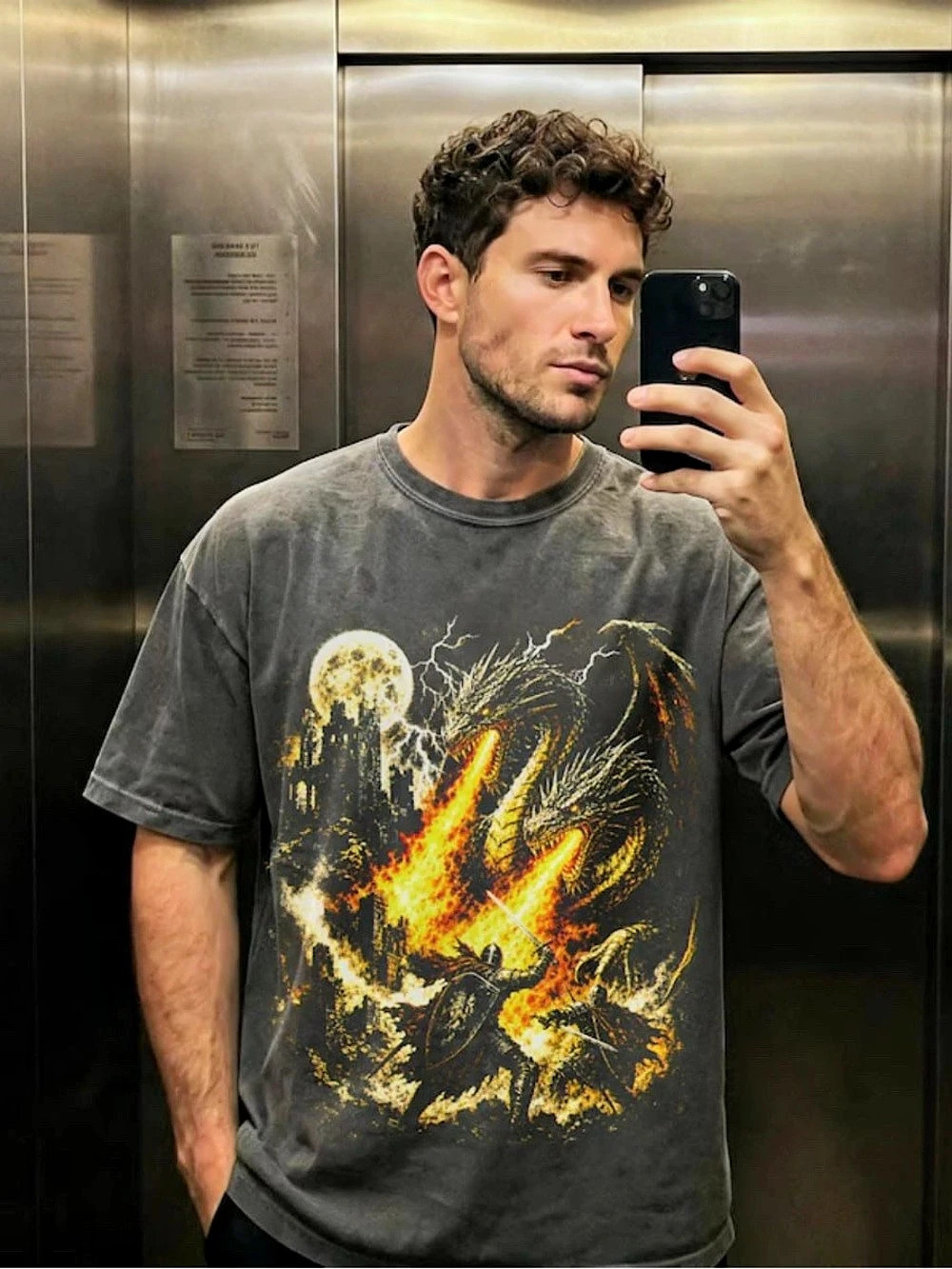 Comfort Colors Dragon Graphic Tee For Men’s